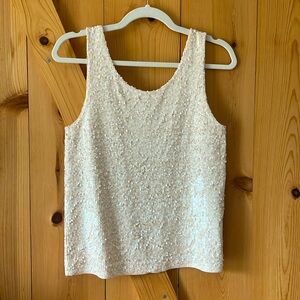 J. Crew sequined tank top size S